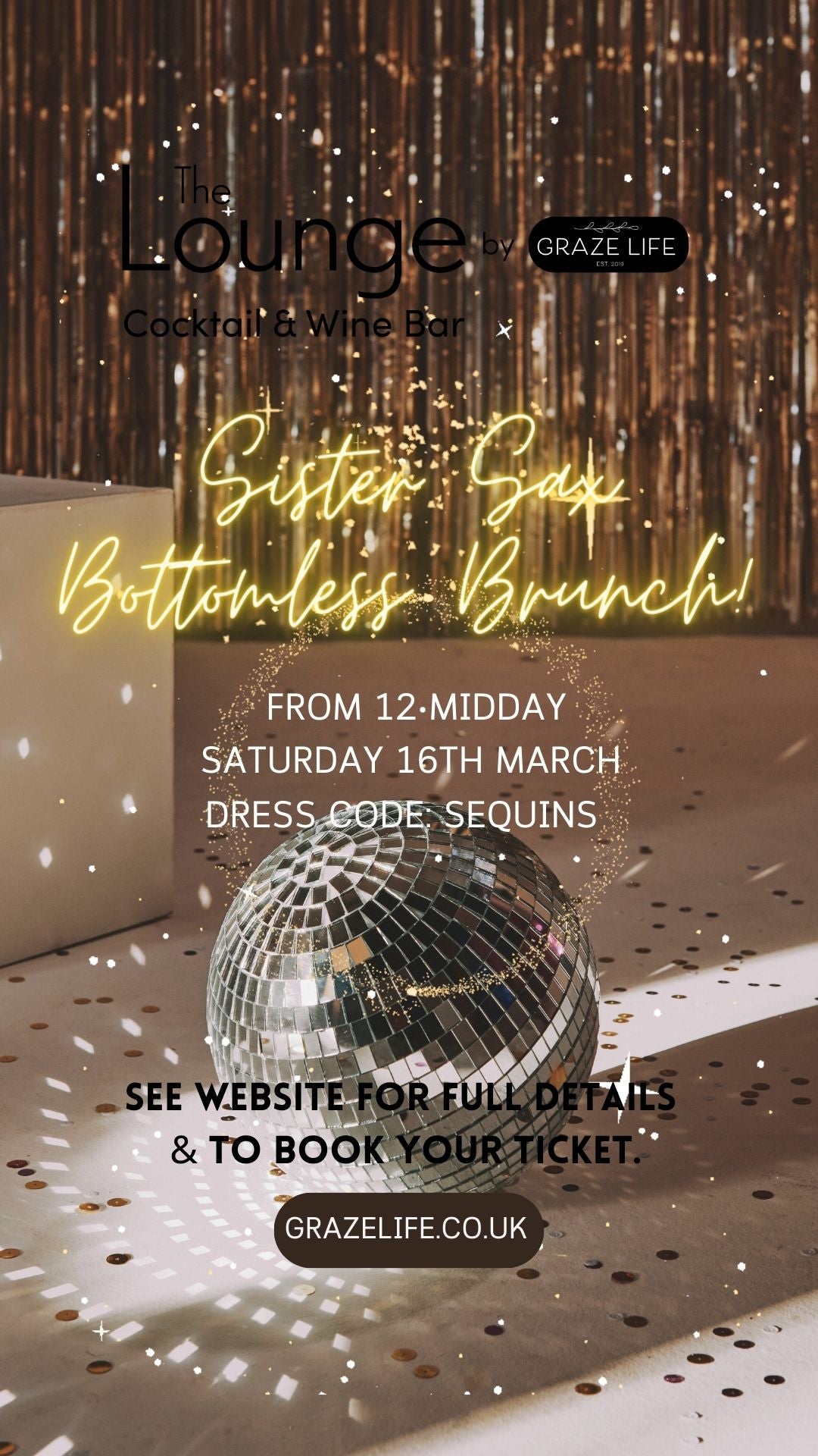 Bottomless Sax Brunch The Lounge by Graze Life Berkhamsted Herts